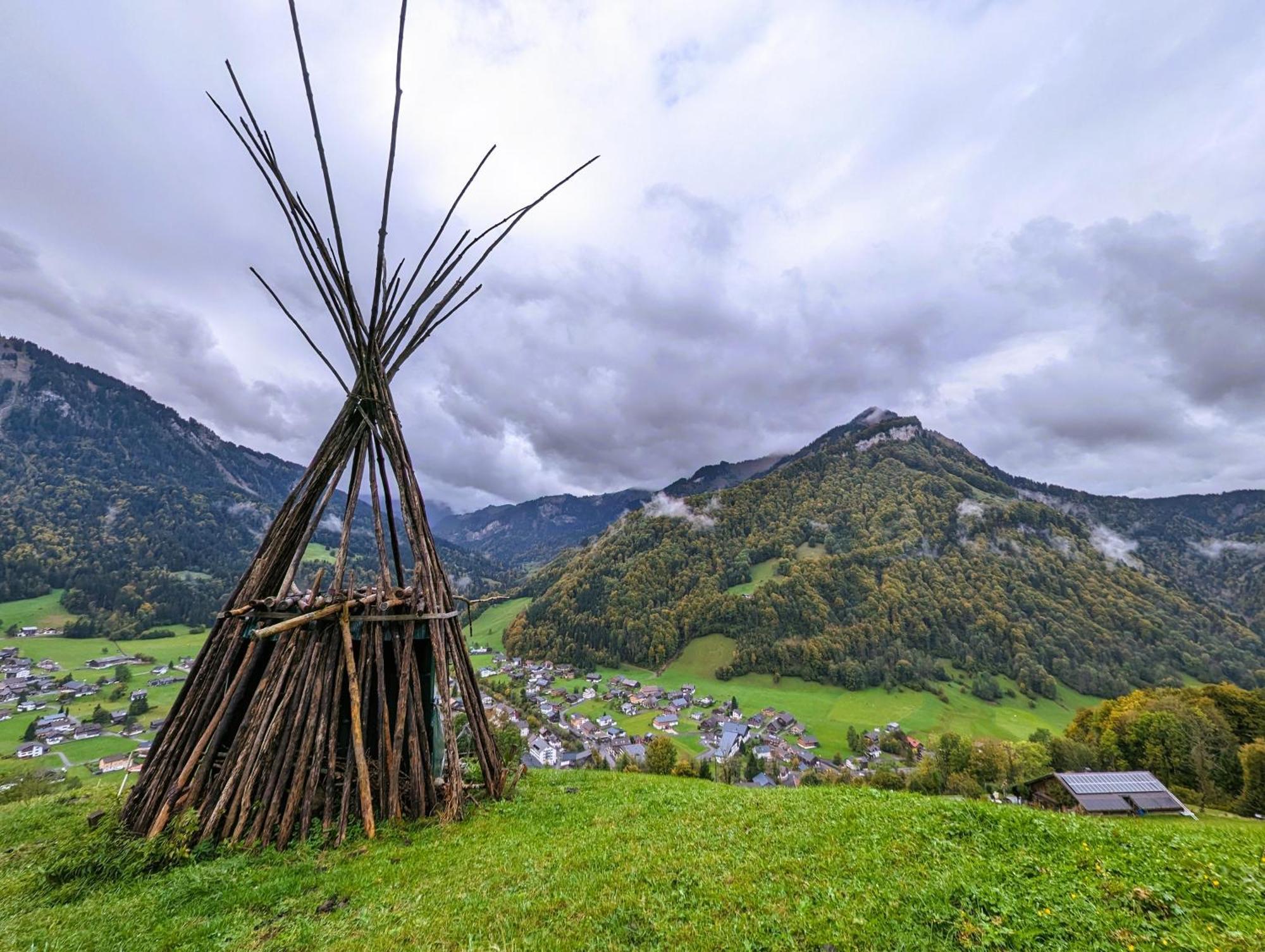 Apartmán Panoramahof Bergglueck Mellau Exteriér fotografie