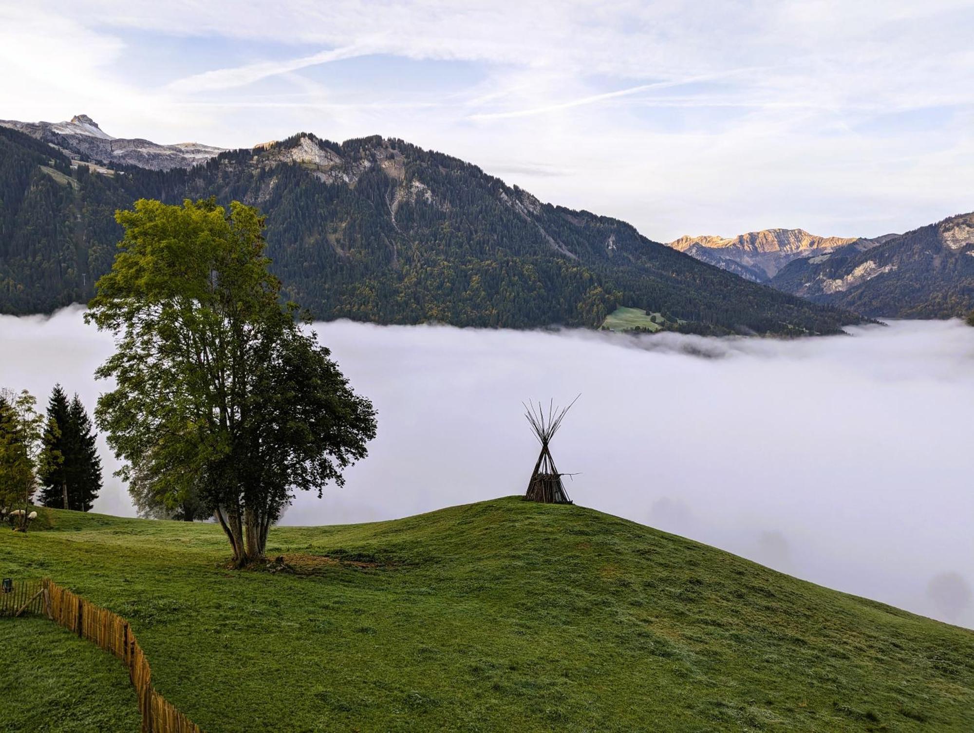 Apartmán Panoramahof Bergglueck Mellau Exteriér fotografie